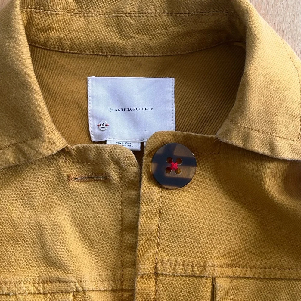 Nora Flounce Sleeve Jacket Anthropologie sz M - Picture 7 of 16